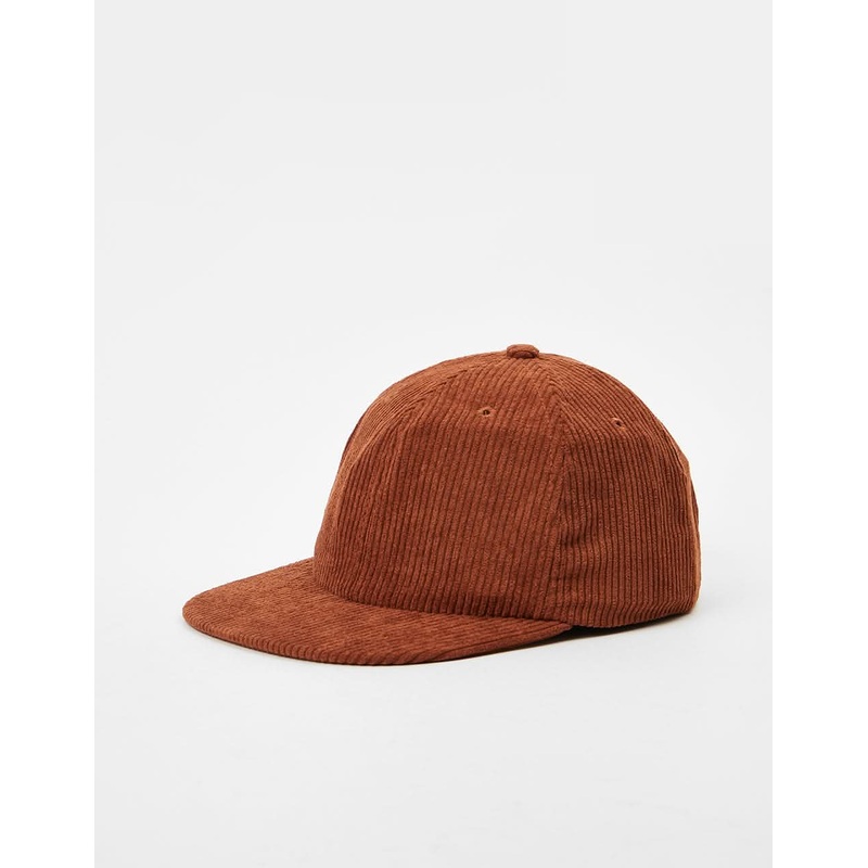 Route One Unstructured Cord 6 Panel Cap – Caramel