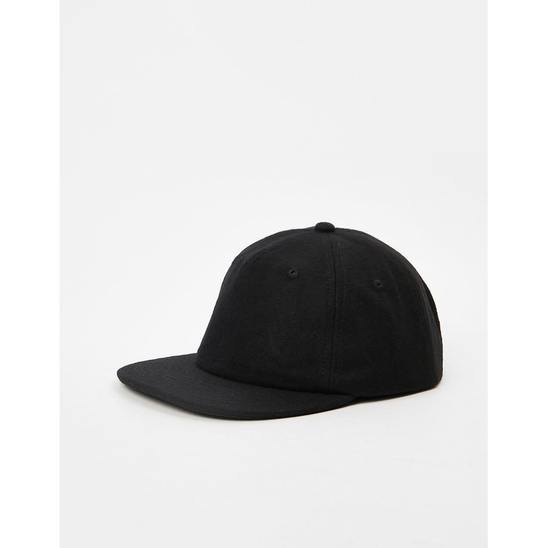 Route One Unstructured Melton Wool Cap – Black