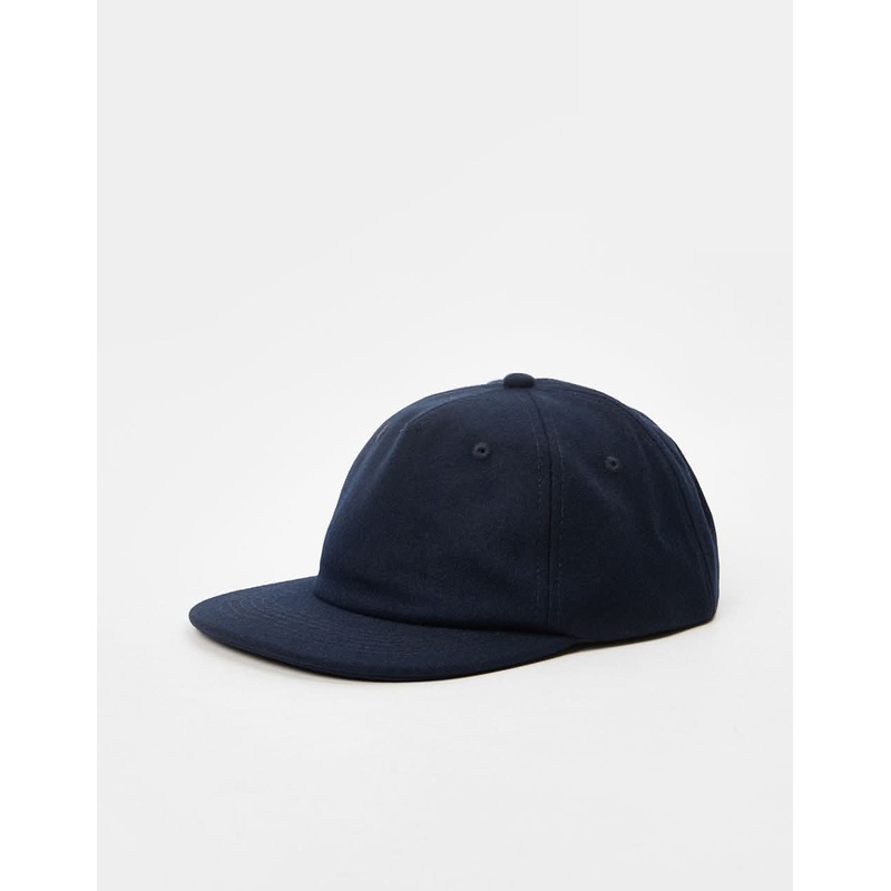 Route One Unstructured Melton Wool Cap – Navy
