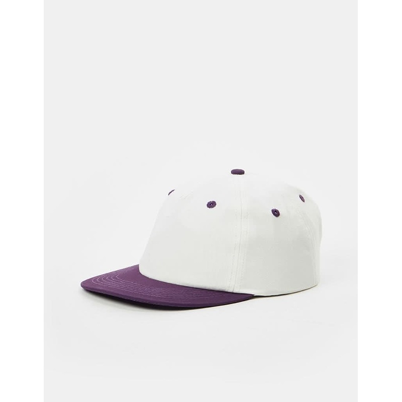 Route One Unstructured Strapback Cap – Raw/Moderate Purple