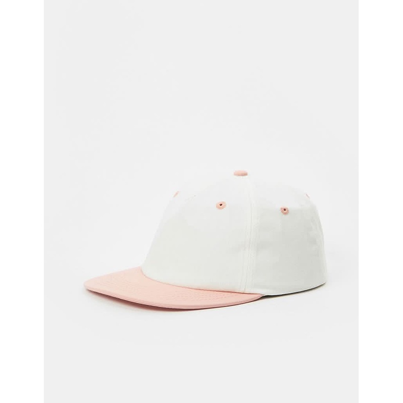 Route One Unstructured Strapback Cap – Raw/Terracotta Pink