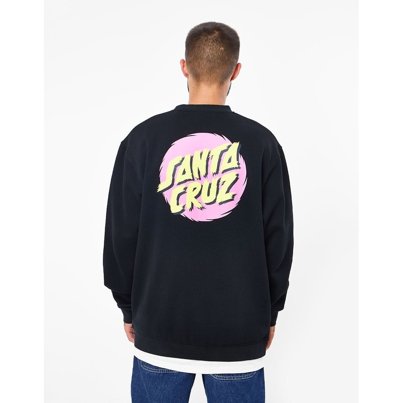 Santa Cruz Style Dot Crew – Black