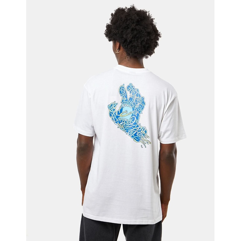 Santa Cruz Tubular Hand UK EXCLUSIVE T- Shirt – White