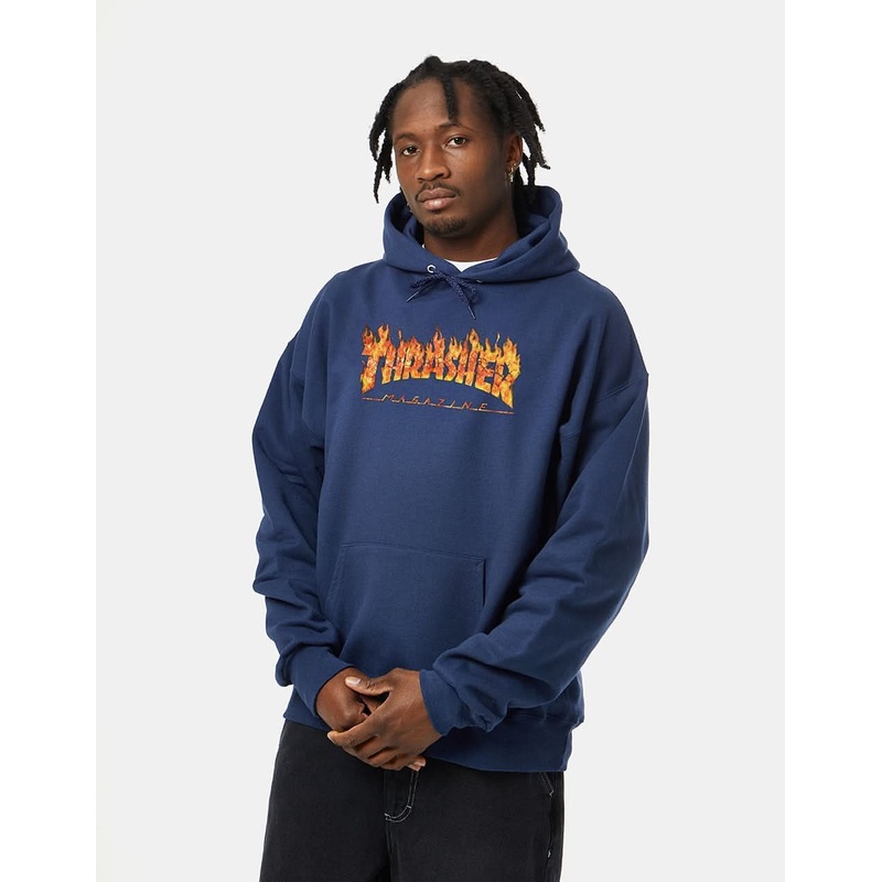 Thrasher Inferno Pullover Hoodie – Navy
