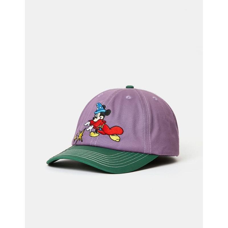 Butter Goods x Disney Sorcerer 6 Panel Cap – Berry/Forest