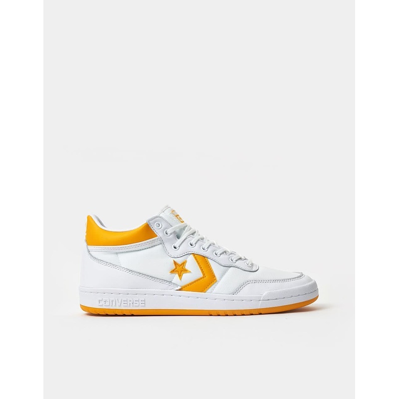 Converse Fastbreak Pro Skate Shoes – White/Light Yellow/White