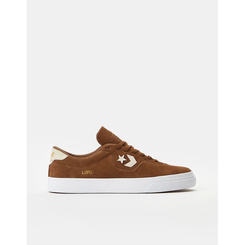 Converse Louie Lopez Pro Skate Shoes – Chestnut Brown/Natural Ivory