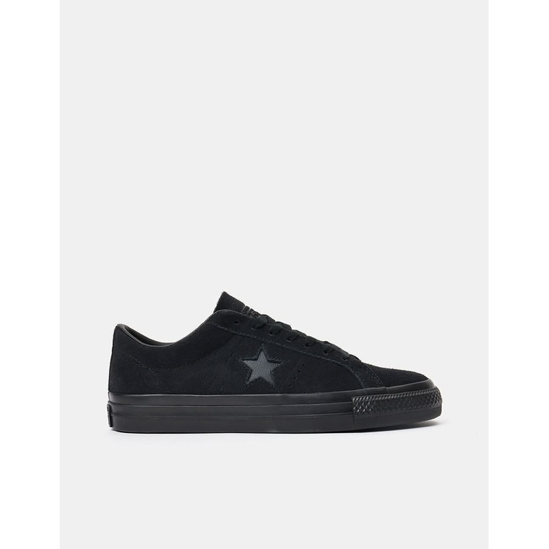 Converse One Star Pro Classic Suede Skate Shoes – Black/Black/Black