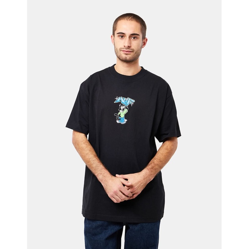HUF Bad Cat T-Shirt – Black