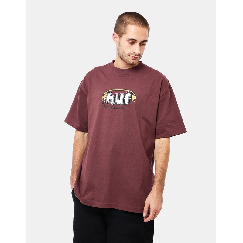 HUF Plug Me In T-Shirt – Eggplant