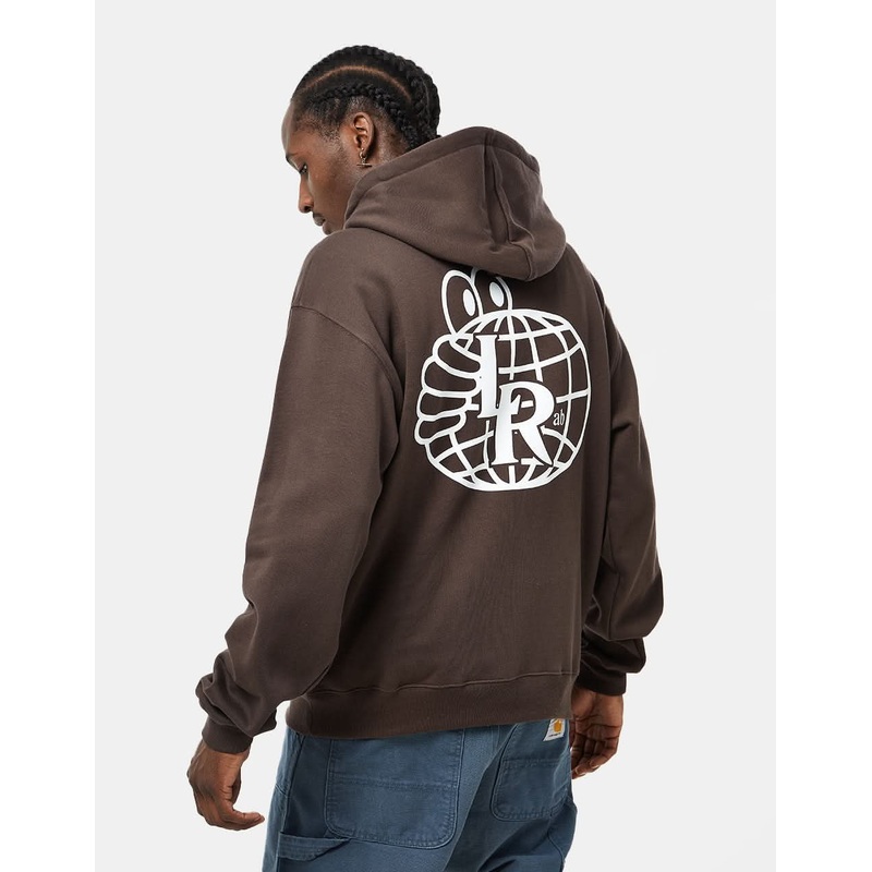 Last Resort AB Atlas Monogram Pullover Hoodie – Dark Brown