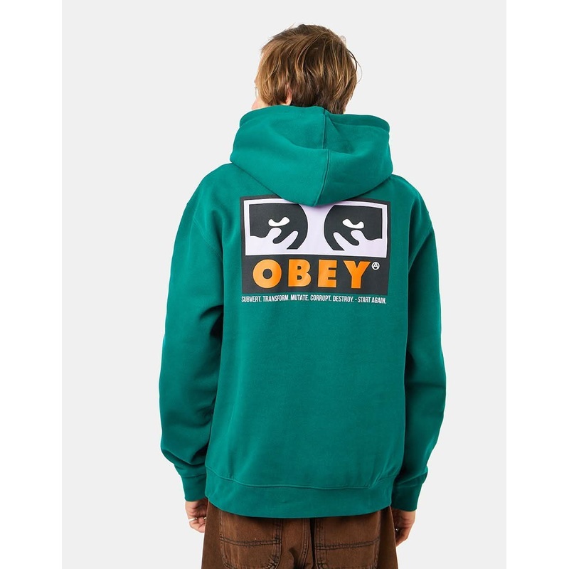 Obey Subvert Pullover Hoodie – Adventure Green