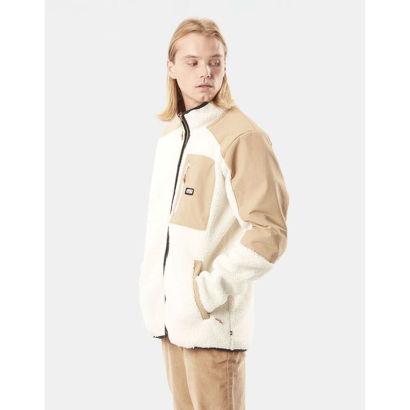 Picture Quilchena Zip Fleece – Tofu/Tanin