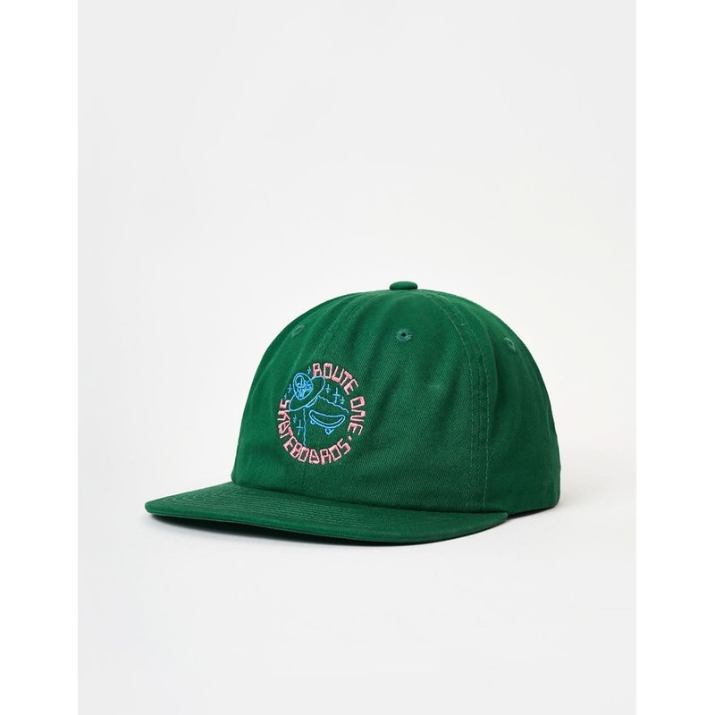 Route One Alien Unstructered 6 Panel Cap-Forest Green