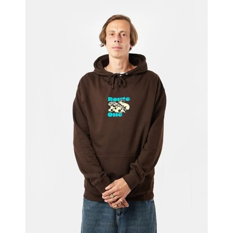 Route One Cheese Pullover Hoodie – Hot Chocolate