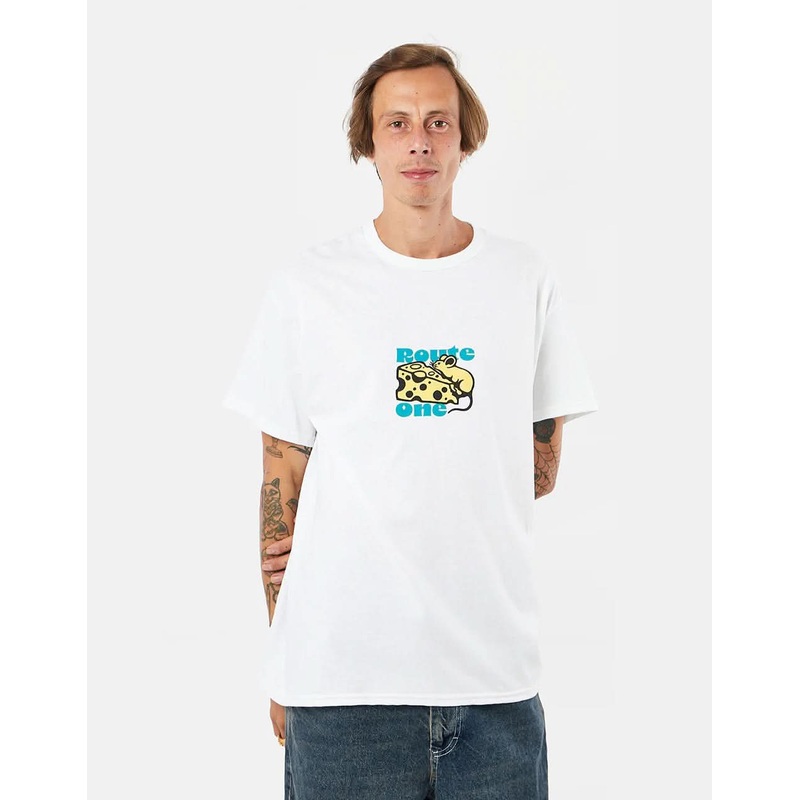 Route One Cheese T-Shirt – White