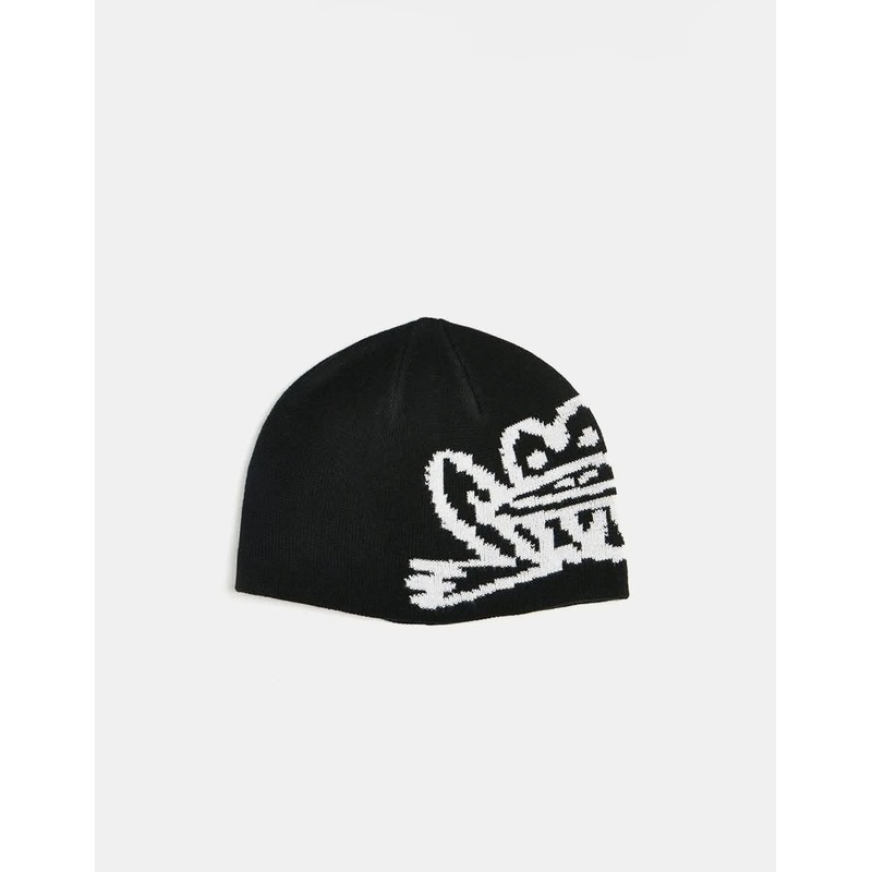 Route One Croak Cuffless Beanie – Black/White