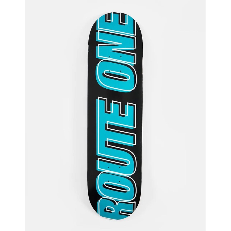 Route One Offset Athletic Logo Skateboard Deck