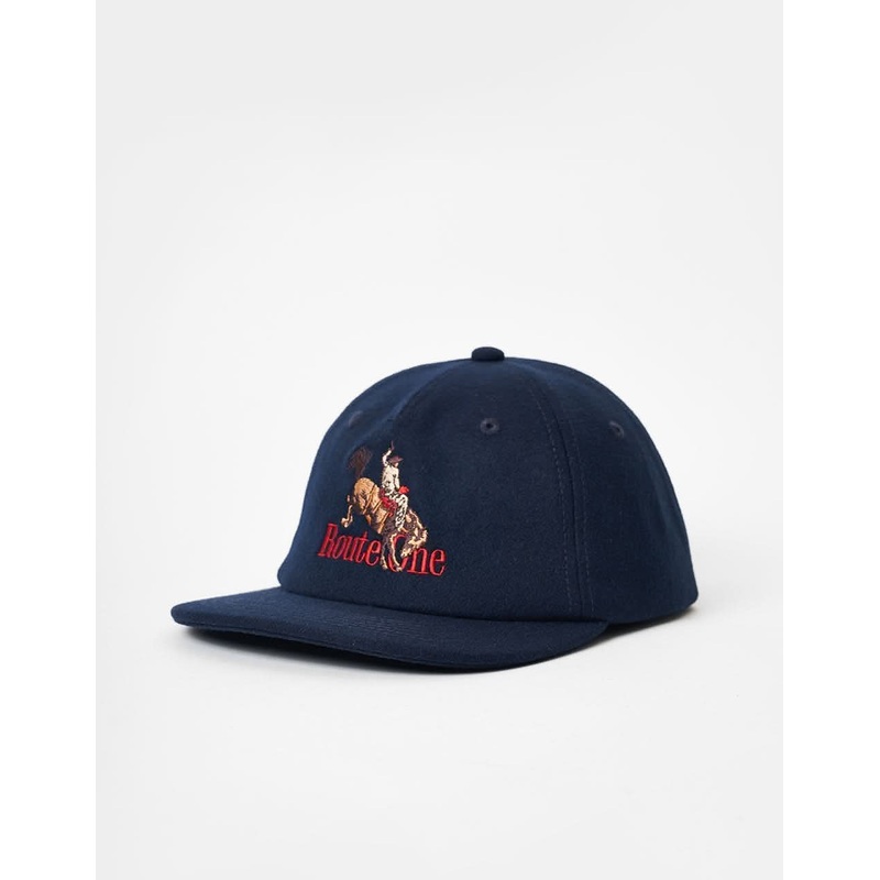 Route One Rodeo Melton Cap-Navy