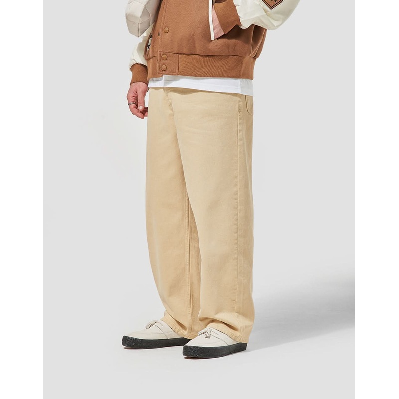 Route One Super Baggy Denim Jeans – Sand