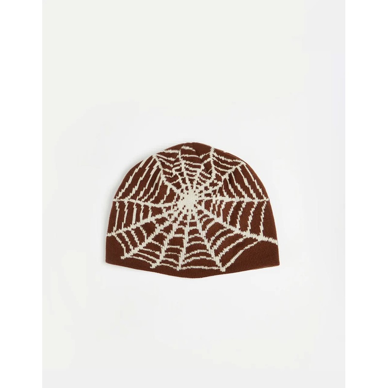 Route One Web Cuffless Beanie – Cappuccino/Angora