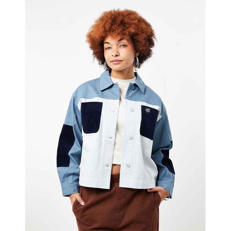 Santa Cruz Womens Nomad Overshirt – Sea Ice/Optic White
