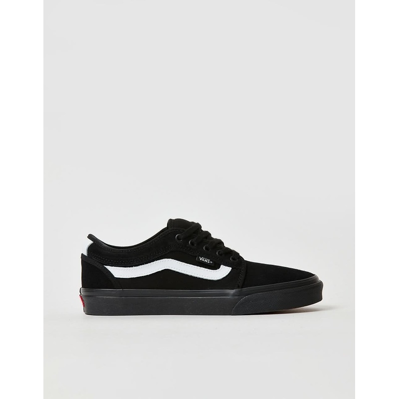 Vans Chukka Sidestripe Skate Shoes –  Black/Black/White