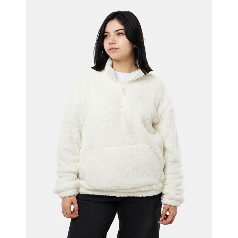 Vans Womens Pioneer Mock Half Zip Jacket – Marshmallow