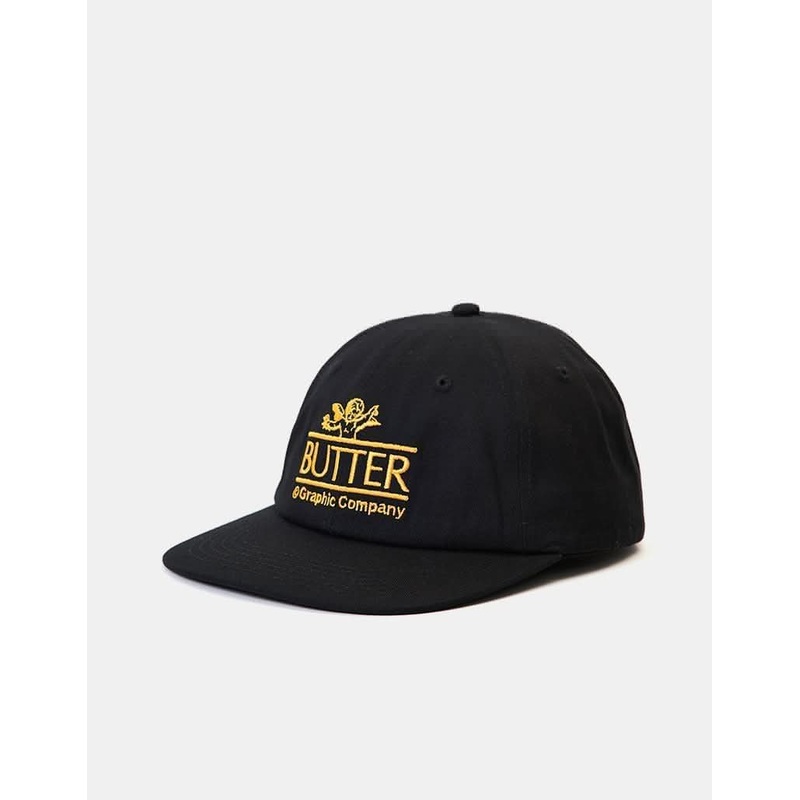 Butter Goods Cherub 6-Panel Cap – Black