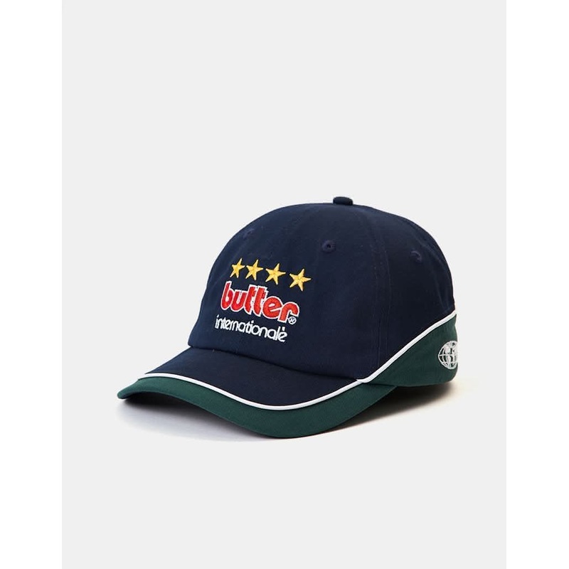 Butter Goods Internationale 6-Panel Cap – Navy/Forest