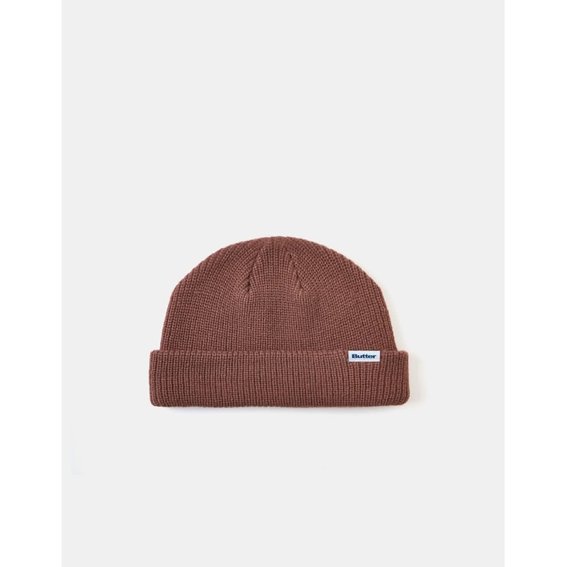 Butter Goods Wharfie Beanie –  Brown