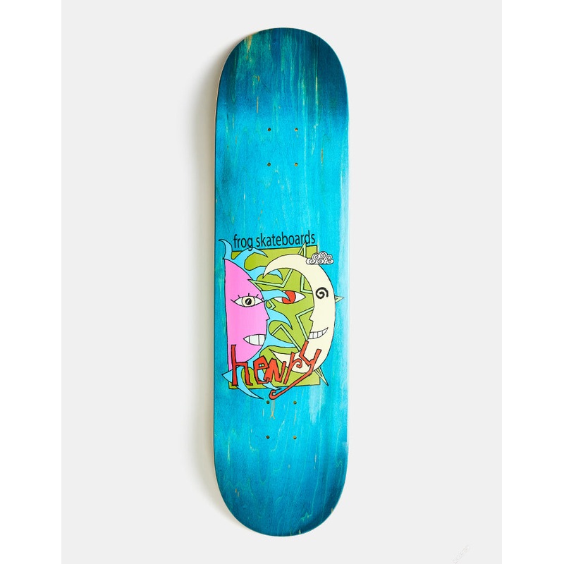 Frog Henry Sun-Star-Moon Skateboard Deck – 8.25″