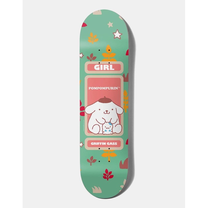 Girl x Sanrio Gass Pompompurin Skateboard Deck – 8.25″