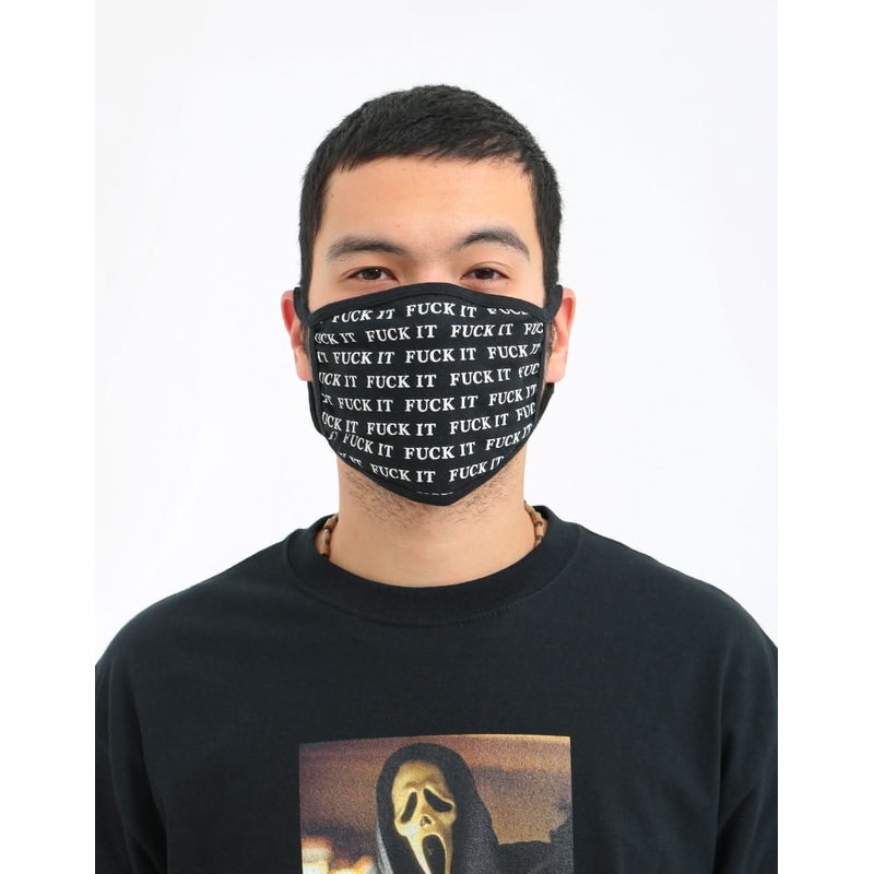 HUF Fuck It Face Mask – Black