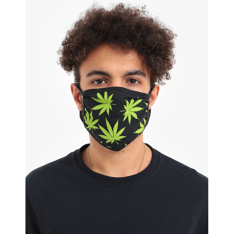 HUF Plantlife Face Mask – Black