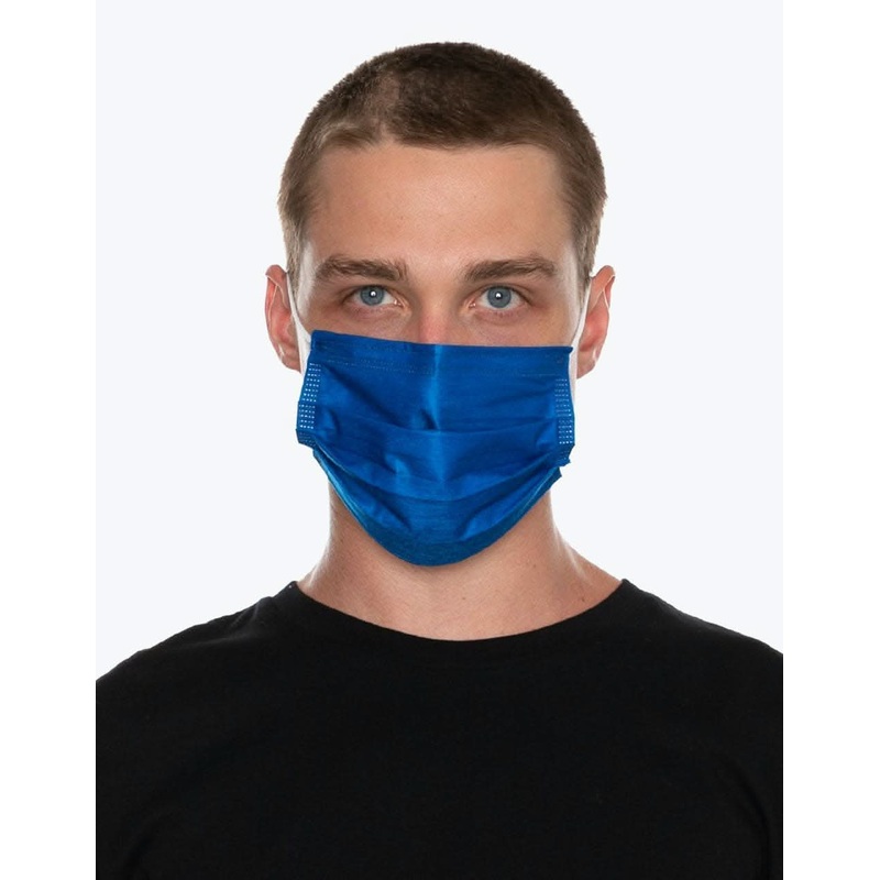 Medipop Disposable D Face Mask 5 Pack – Neon Blue