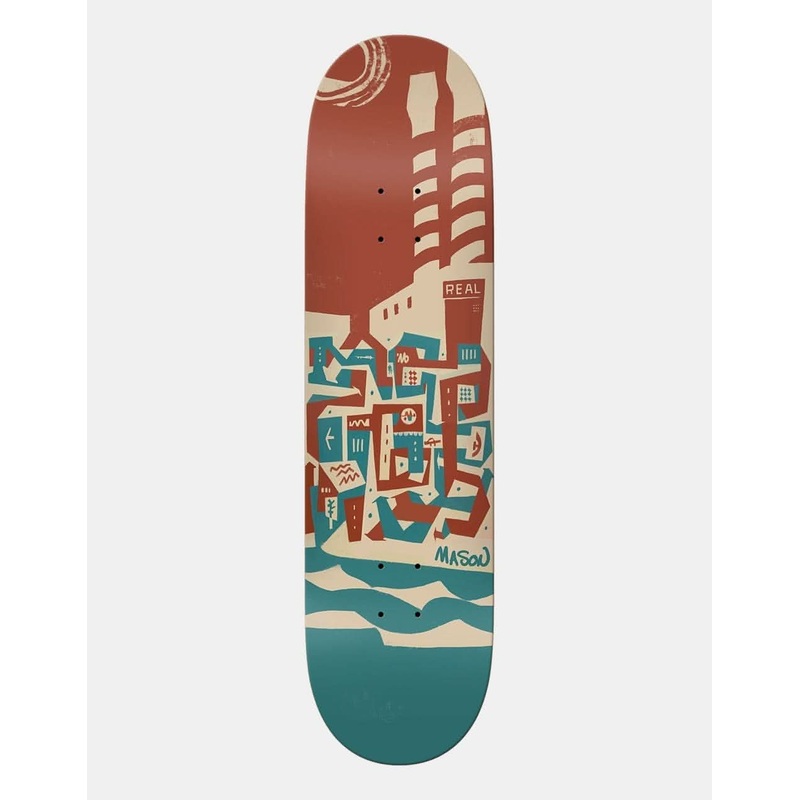 Real x Brian Barneclo Mason Guest Artist Skateboard Deck – 8.28″
