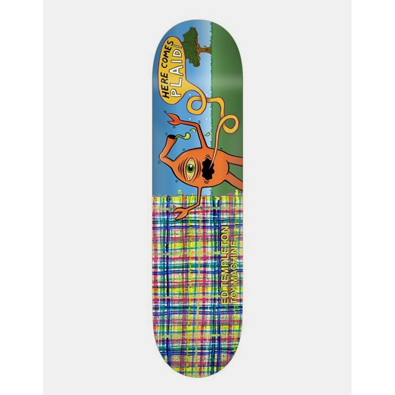 Toy Machine Templeton Plaid Skateboard Deck – 8.5″