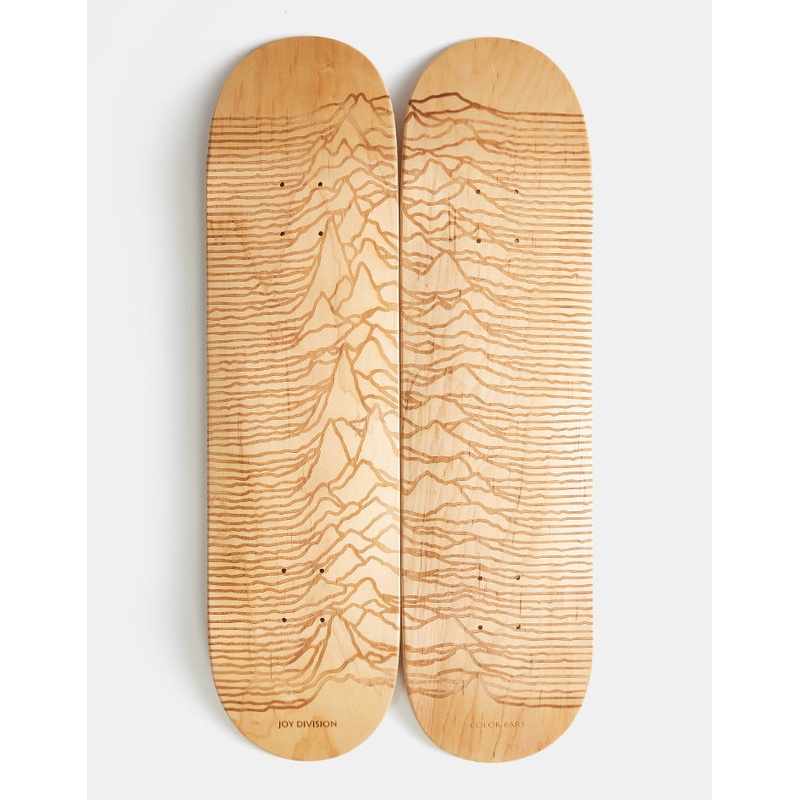 Color Bars x Joy Division Unknown Pleasures Laser Engraved 2 Deck Set – 8.25″