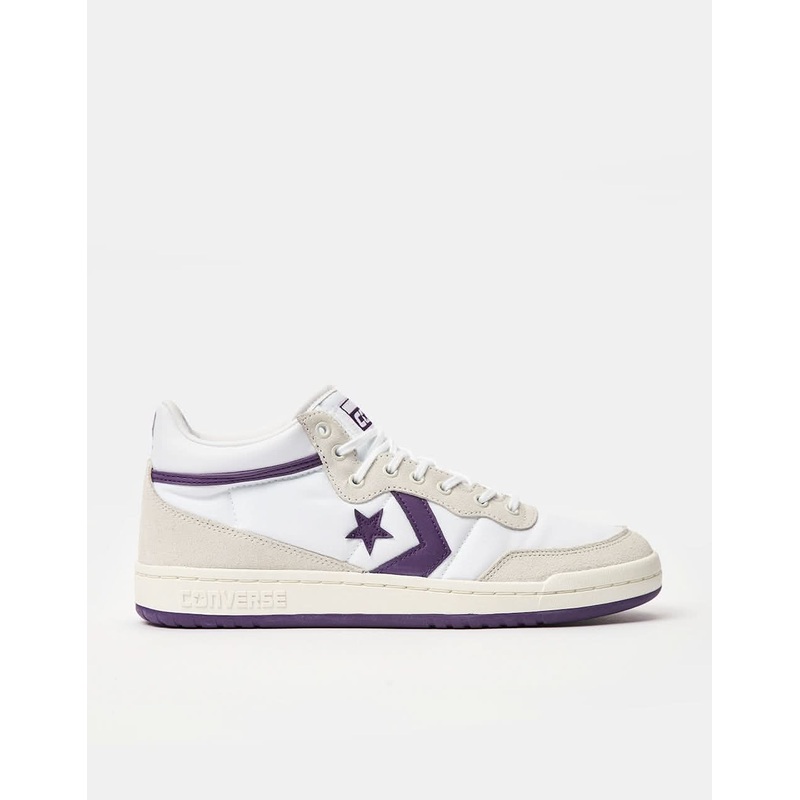 Converse Fastbreak Pro Skate Shoes – White/Vaporous Grey/Purple