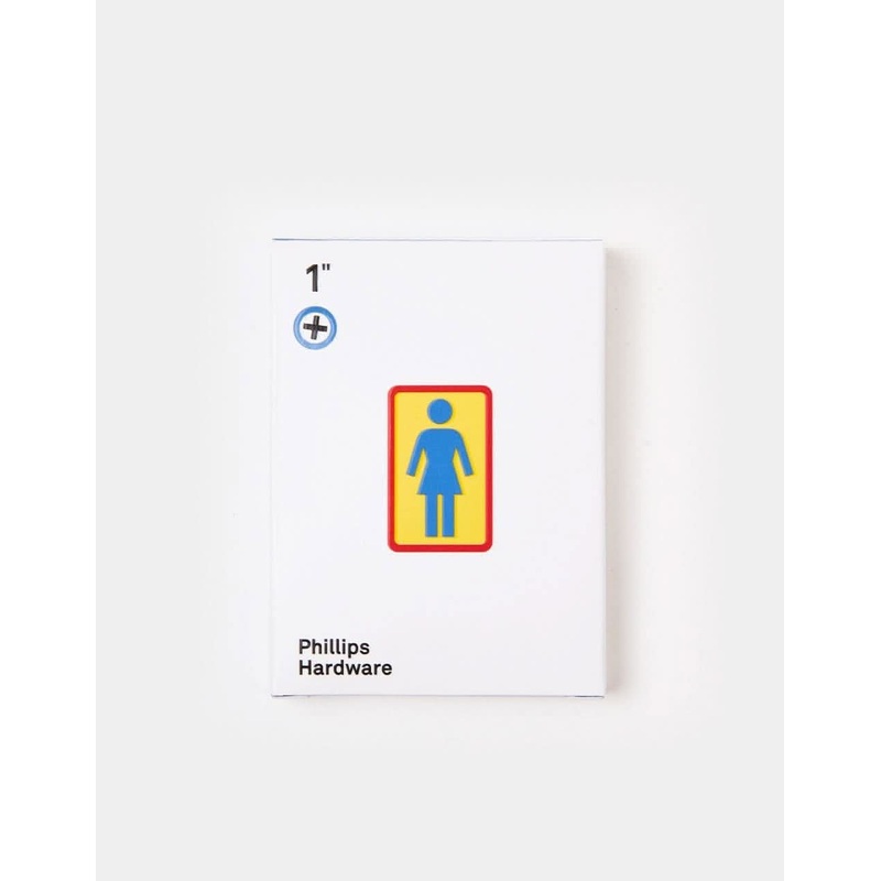 Girl 1″ Longneck Phllips Bolts