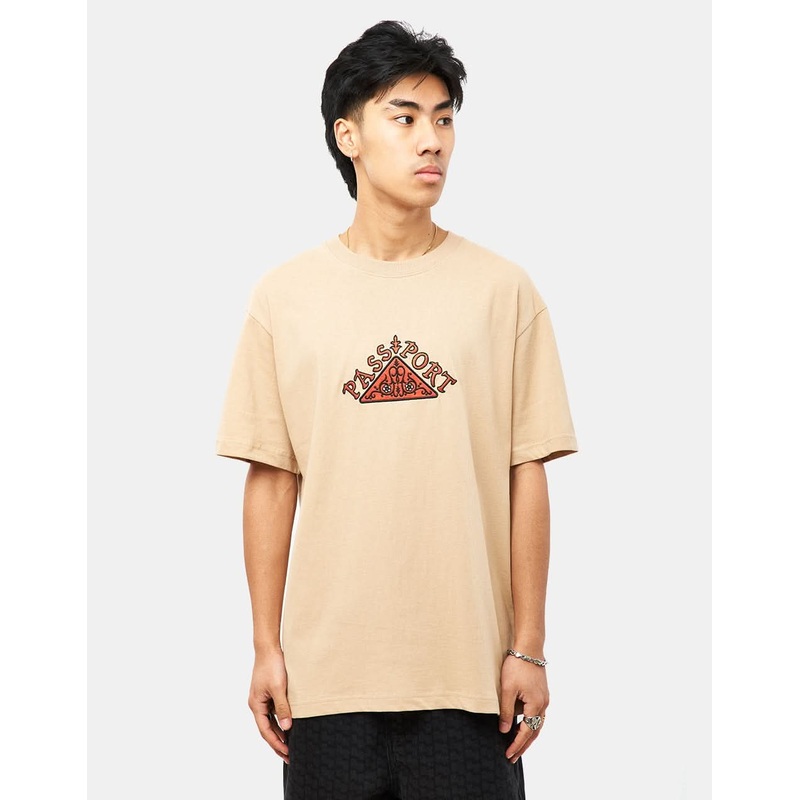 Pass Port Manuscript T-Shirt – Sand