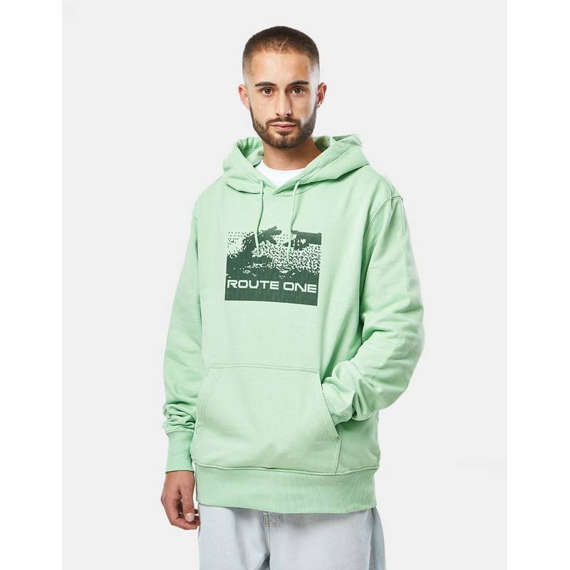 Route One Connecting Pullover Hoodie – Apple Green