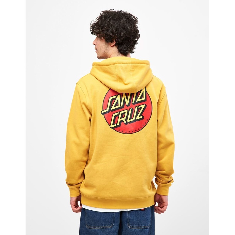 Santa Cruz Classic Dot Chest Pullover Hoodie – Old Gold