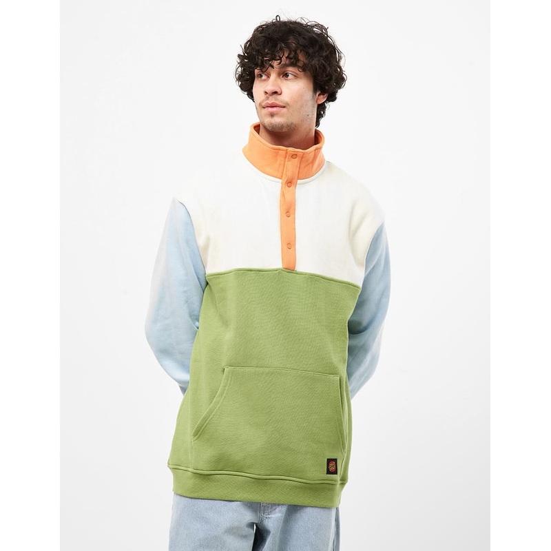 Santa Cruz Classic Dot Label Quarter Crew – Apple/Multi