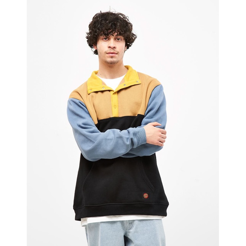 Santa Cruz Classic Dot Label Quarter Crew – Black/Multi