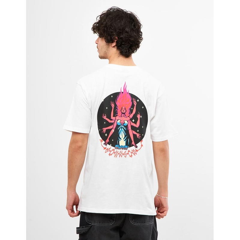 Santa Cruz Johnson Danger Zone 2 T-Shirt – White