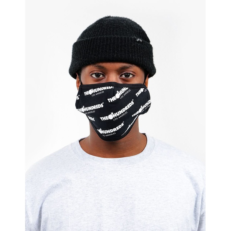 The Hundreds Bar Slant Face Mask – Black