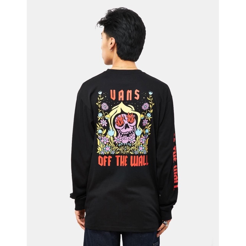 Vans Flaming Flowers L/S T-Shirt – Black