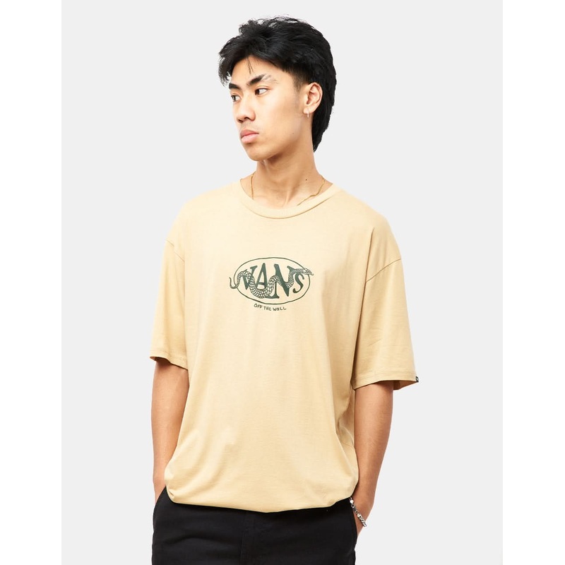 Vans Snaked Center Logo T-Shirt – Taos Taupe